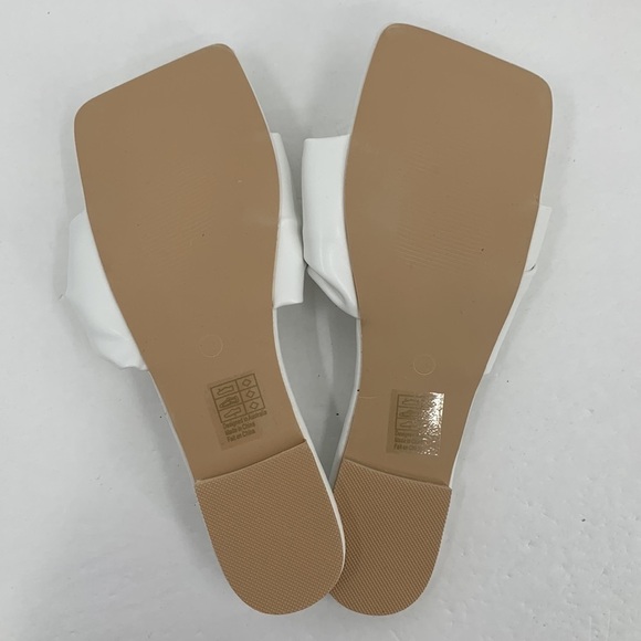 Sol Sana St Sana Avery white slide sandal shoe mule flat twist band new 40 9 - Picture 6 of 6